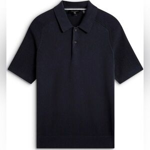 Ted Baker London Men's Ribbed Polo Shirt